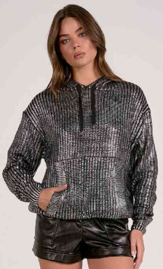 Elan metallic foil hoodies (see pic 2 for white)