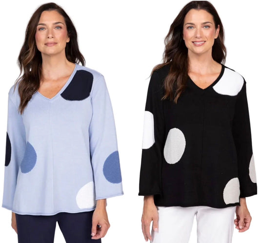 Olivia by Habitat dots v neck sweaters