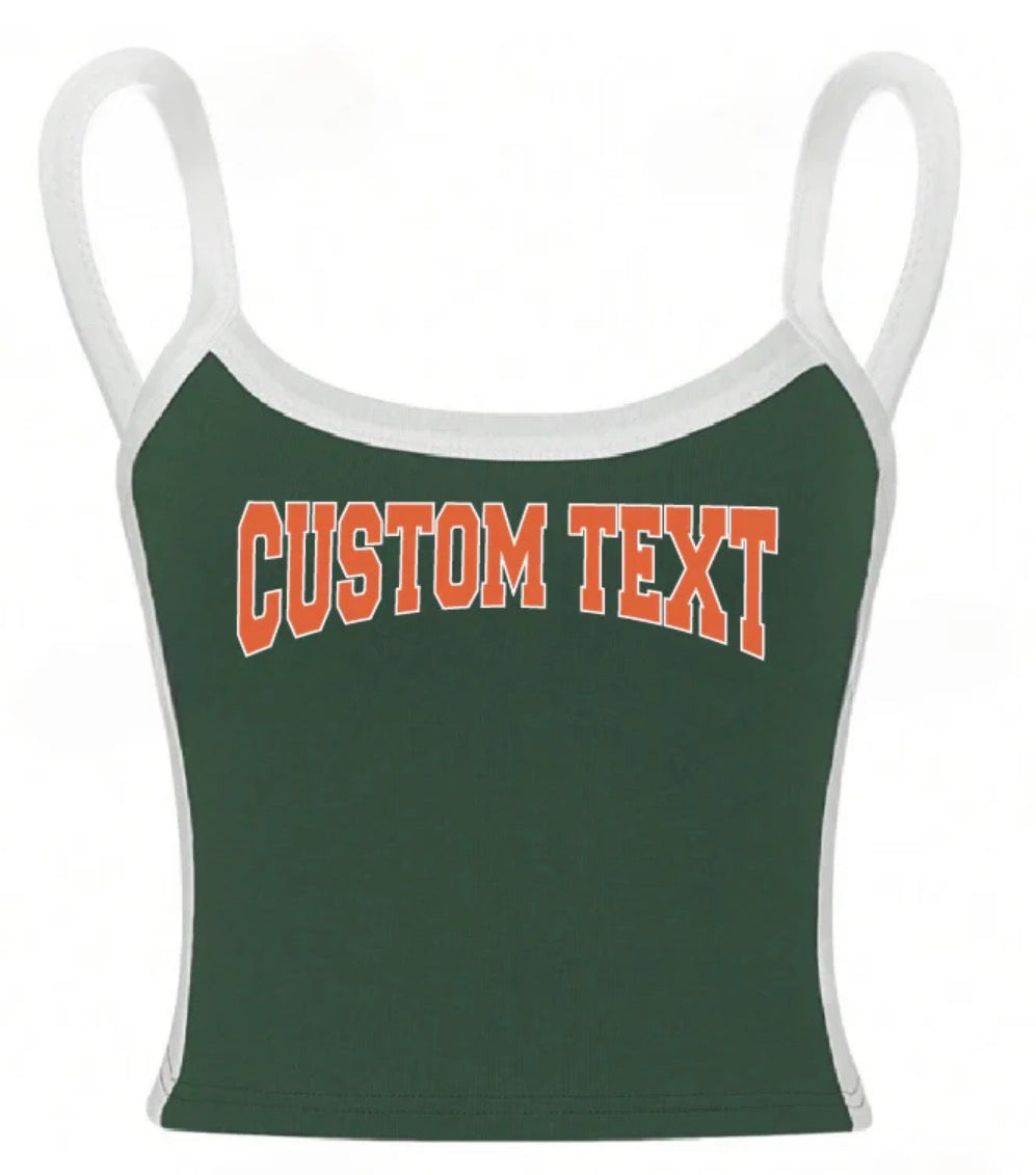 Custom & In stock colorblock tanks, See pics for options