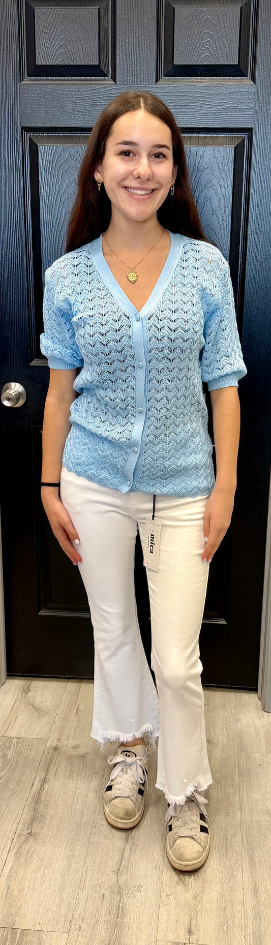 Six Fifty blue mist Lark cardigan
