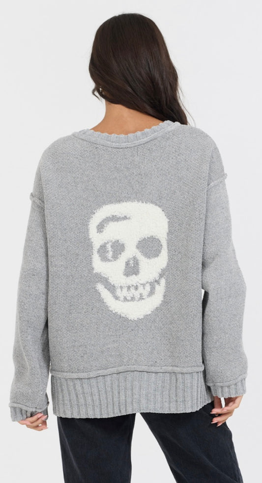 Vintage Havana grey skull back sweater