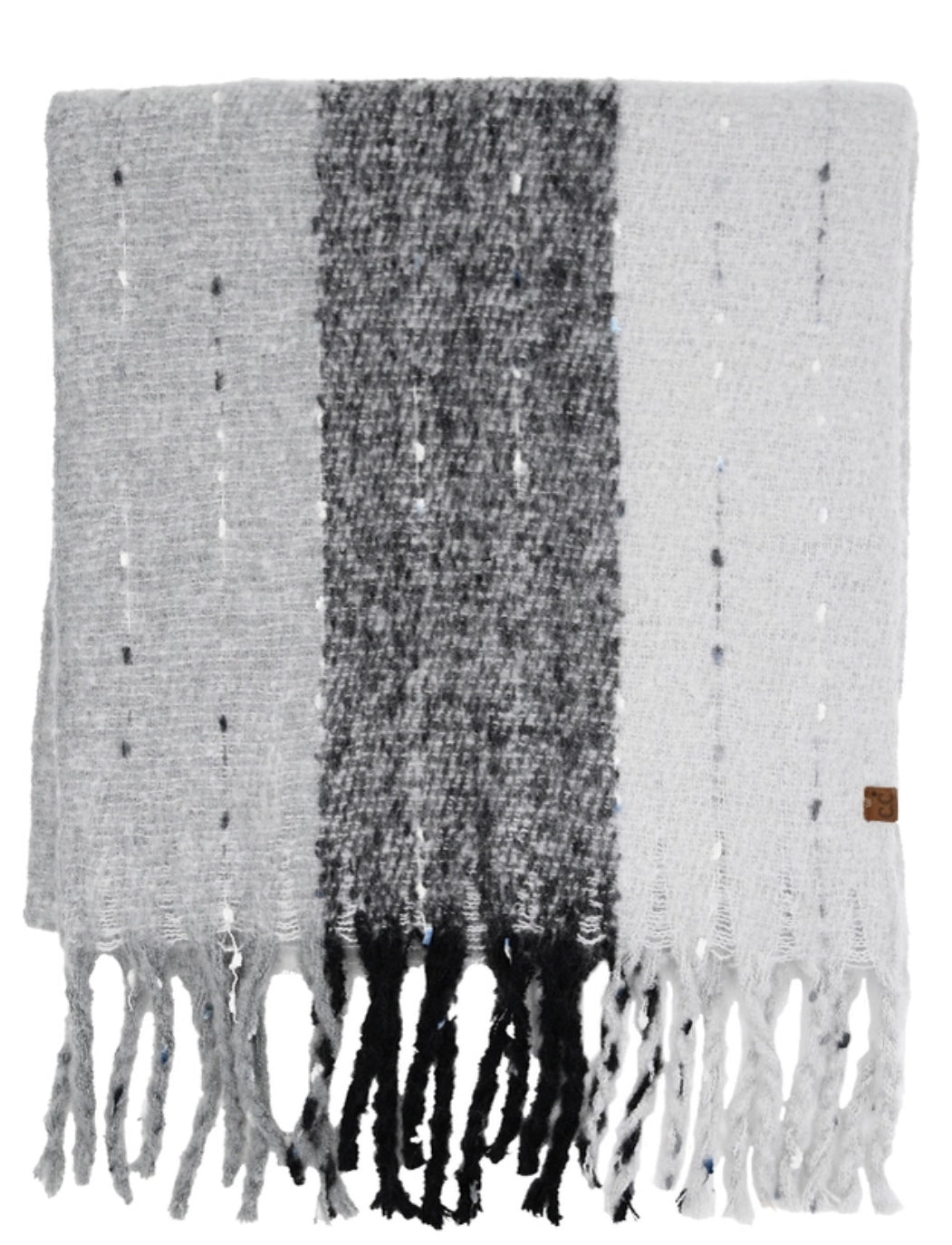 CC grey/black scarf