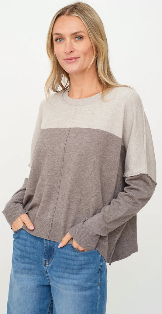 Six Fifty charcoal Kaelyn sweater