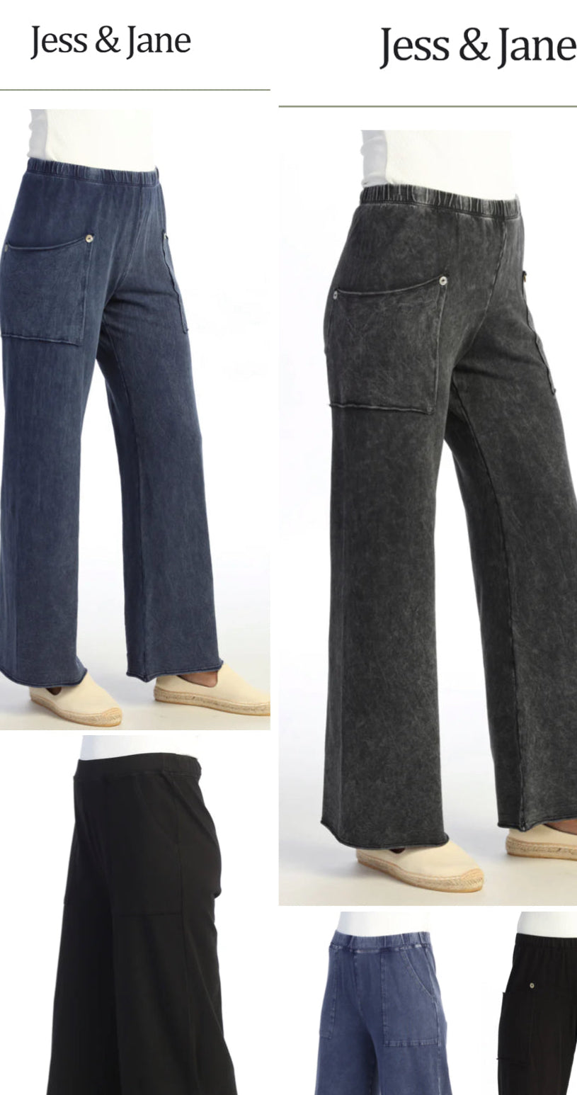 ALL TIME BEST SELLER! Jess n Jane relaxed fit pocket pants, see pics for many other color options! Small through 2X