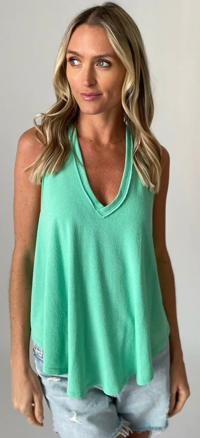 Six Fifty seafoam Delilah tank