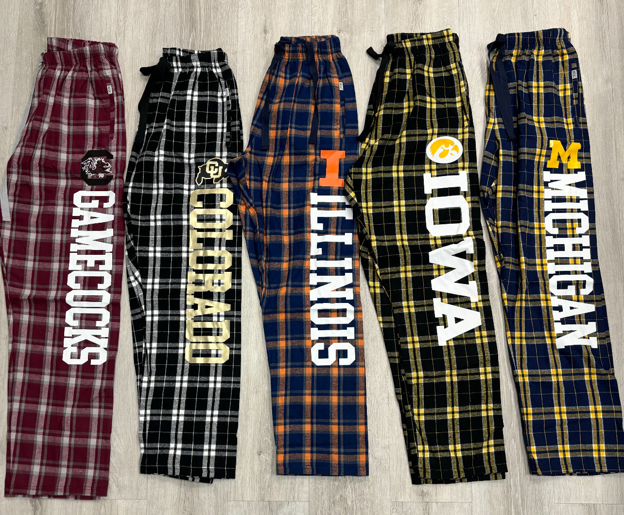 Flannel pants (IN STOCK & can also make for ANY school or camp or monogram, etc)