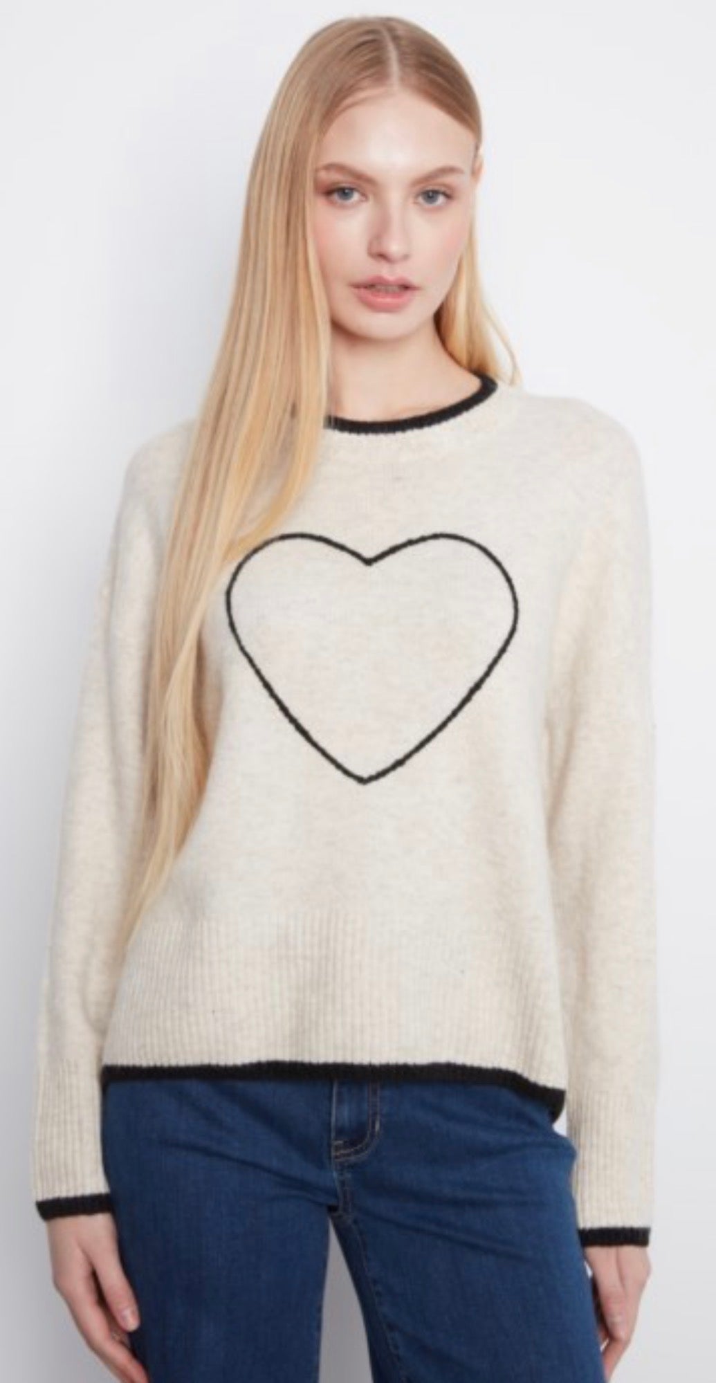 ARRIVING TODAY, Charlie B sweater with black heart