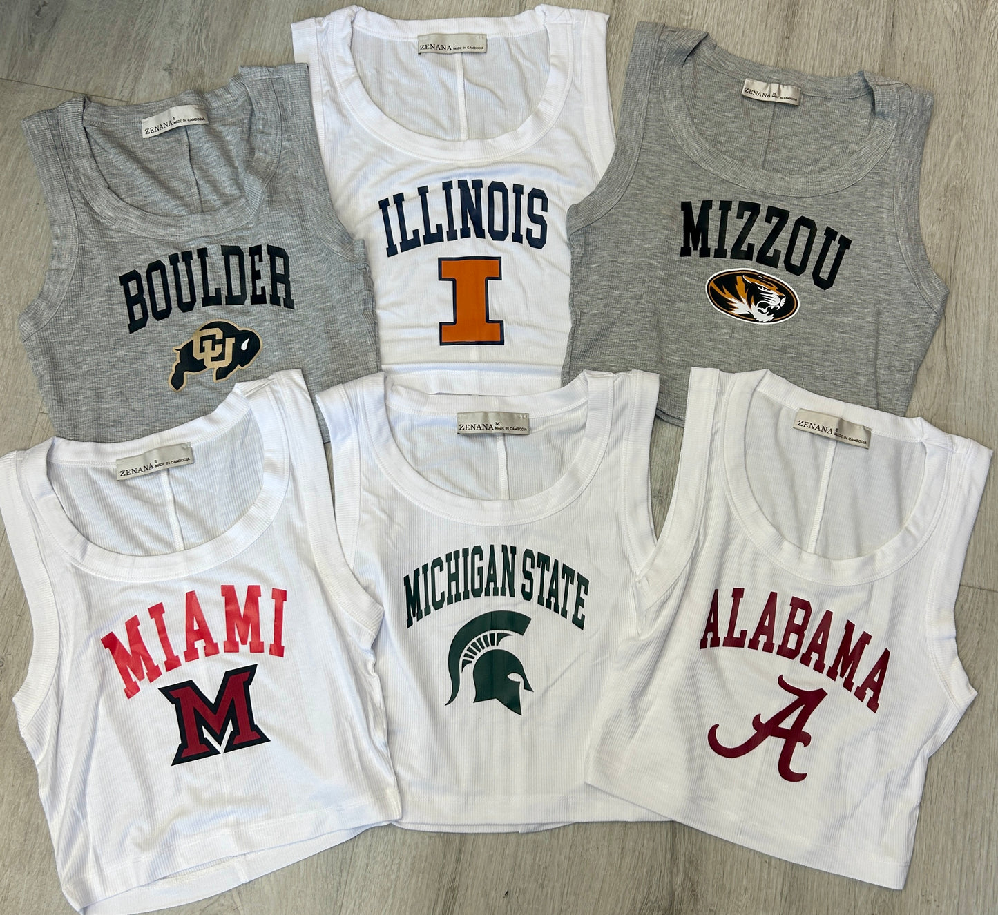 IN STOCK! rib crop stretch tanks