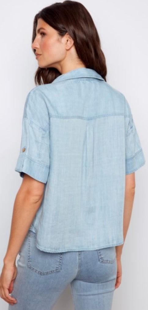 Charlie B soft tencel blouse