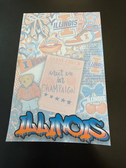 Custom college notepad (ALL schools are available to order) GREAT FOR GIFTS!