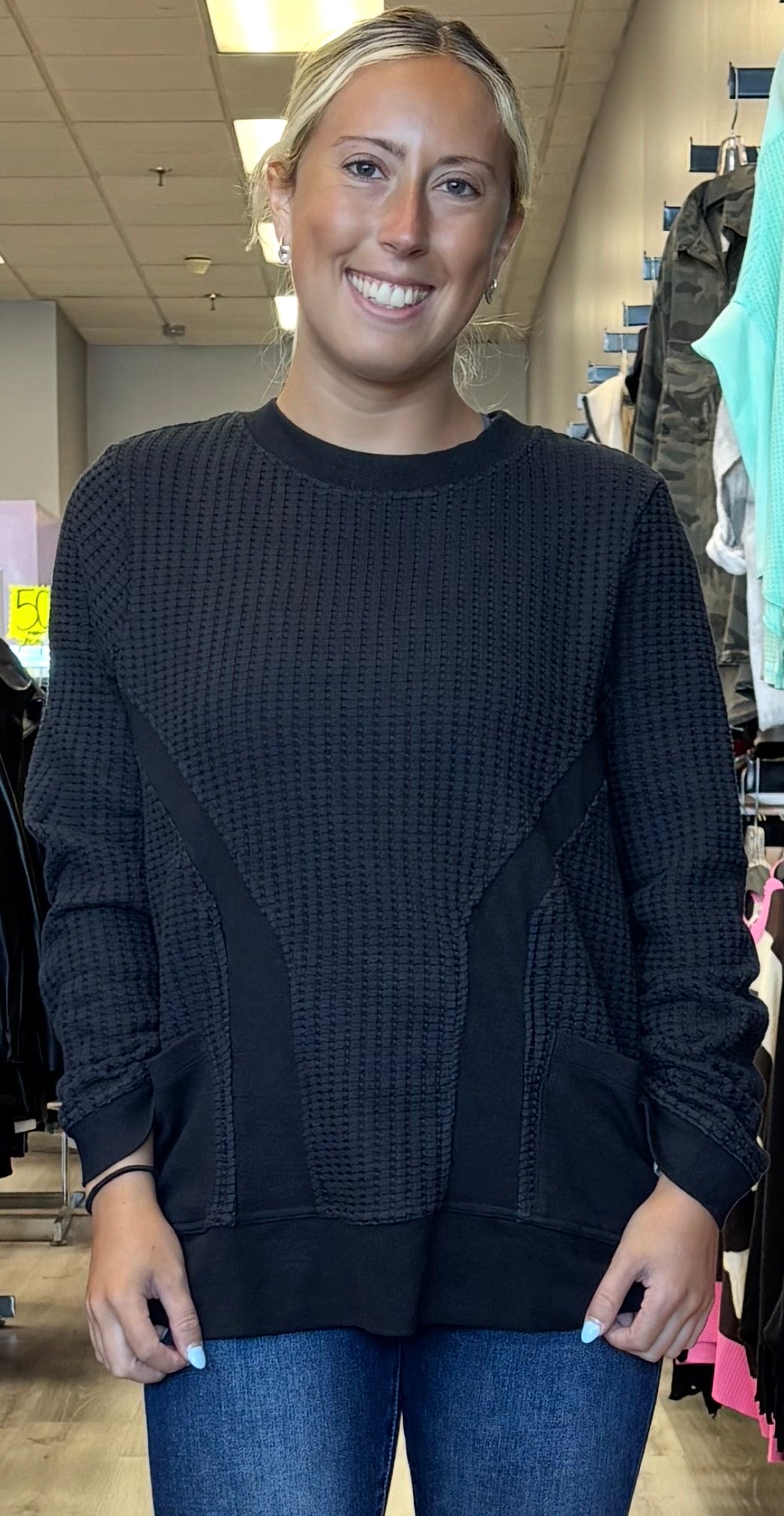 Assorted waffle knit tops, see pics for more!