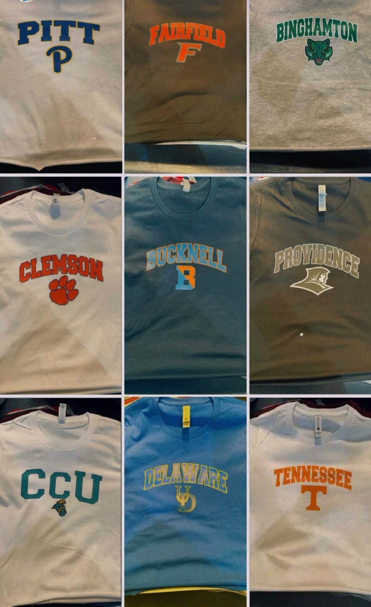 Custom baby tees (ALL schools are available to order) see pics for more schools!