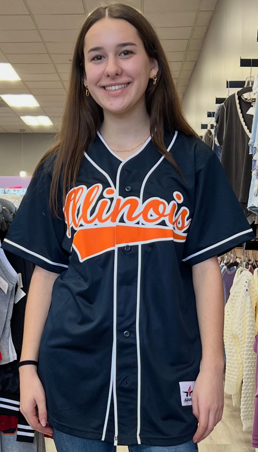 IN STOCK & Custom button down jersey (can choose length and order for ANY school, camp, team, etc)