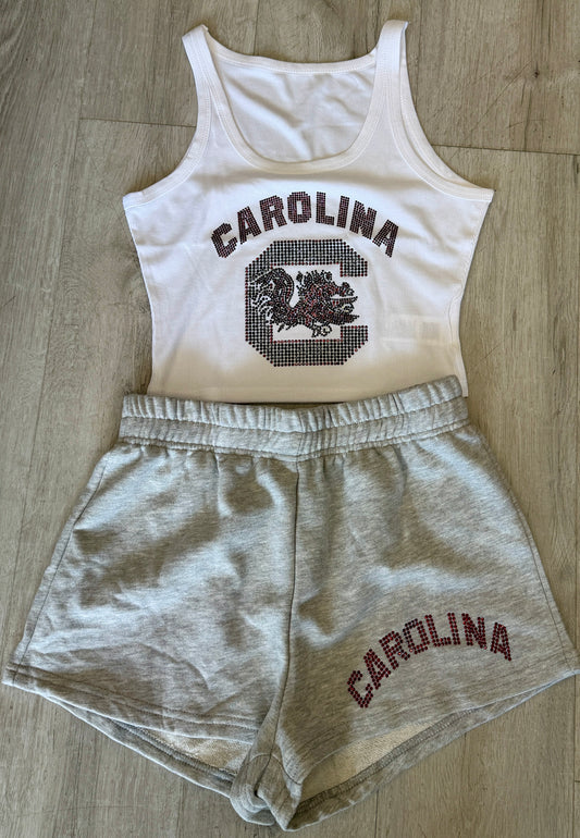 Bling title sweatshorts, see pic 2 for available schools