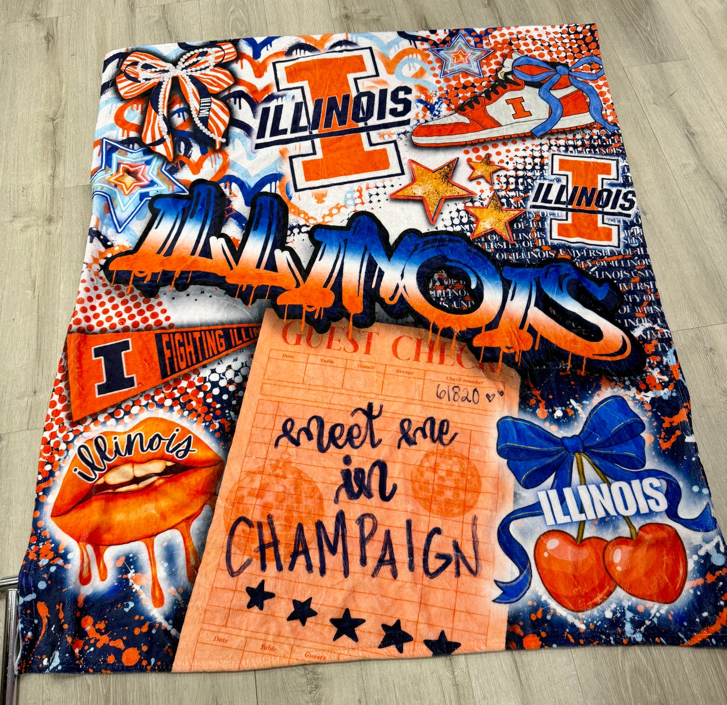 Custom 50x60 soft blanket (ALL schools are available to order) GREAT GIFT!