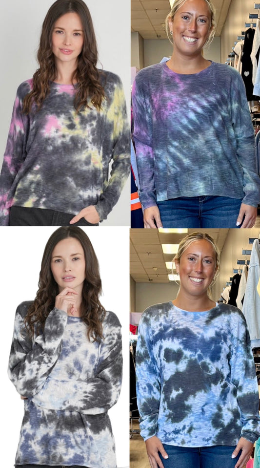 Stitchdrop tie dye super lightweight sweaters