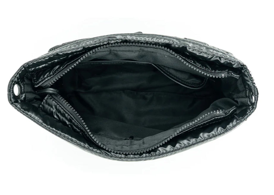 Puffer crossbody bags with front pockets, removeable chain and optional shorter strap, BEST SELLER!