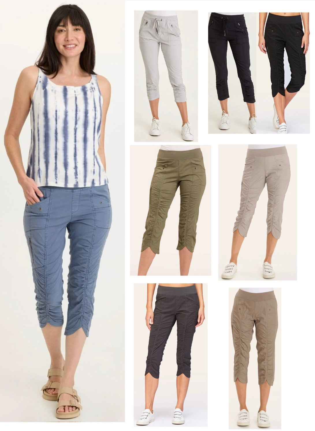 🚨BACK IN STOCK🚨Soft lightweight crop pants by Wearables (see pics for color options) BEST SELLERS!!!