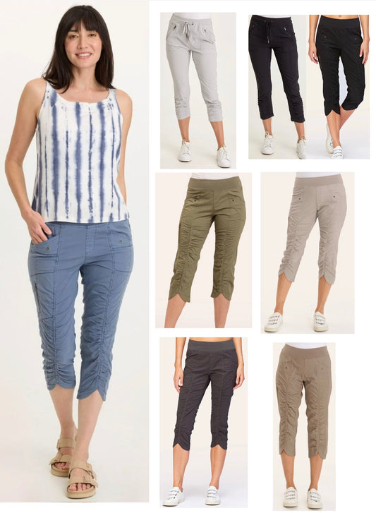 🚨BACK IN STOCK🚨Soft lightweight crop pants by Wearables (see pics for color options) BEST SELLERS!!!