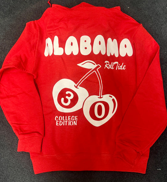 Custom WF inspired hoodie (can order for ANY school)PLEASE NOTE: year will be 30, in the cherries