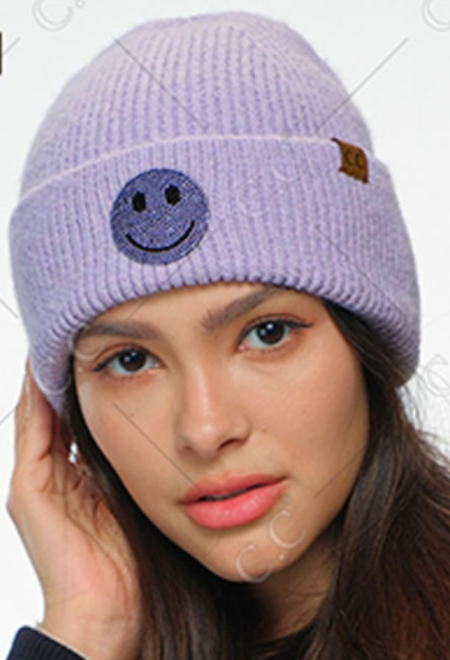 RESTOCKED AGAIN! CC rhinestone smiley beanies (adult and kid's sizes) BEST SELLER!