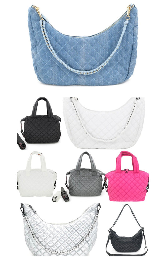 RESTOCKED AGAIN! Assorted quilted crossbody bags for Spring, BEST SELLERS!