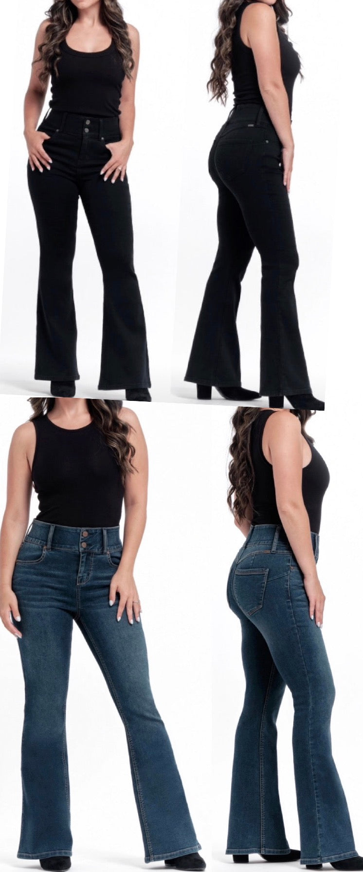 BEST SELLERS!!! GREAT FIT!!! Tummy control stretch 29” inseam flare jeans, 3RD RESTOCK!