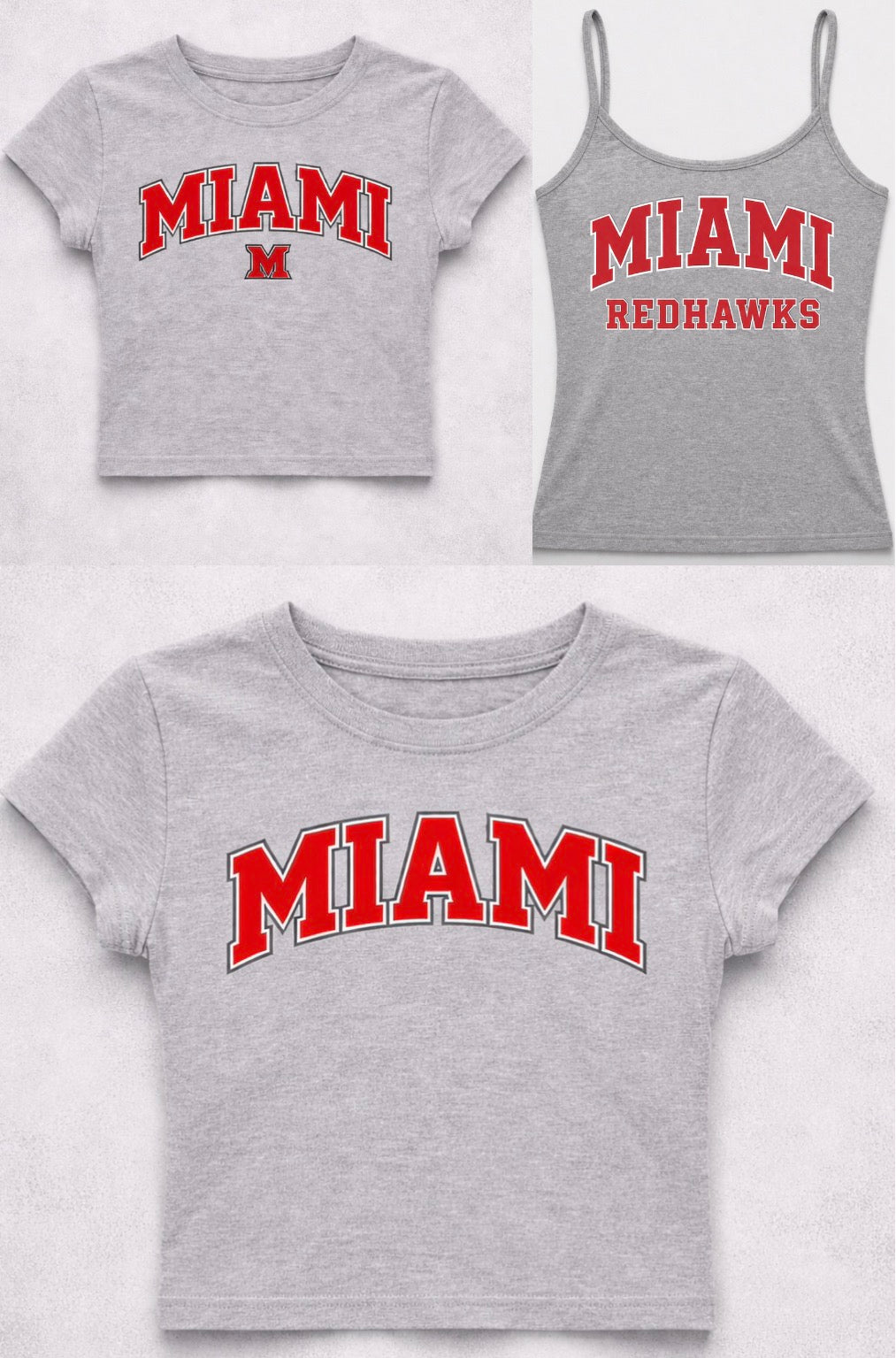 Custom & in stock arched font tee or tank (ALL schools are available to order)