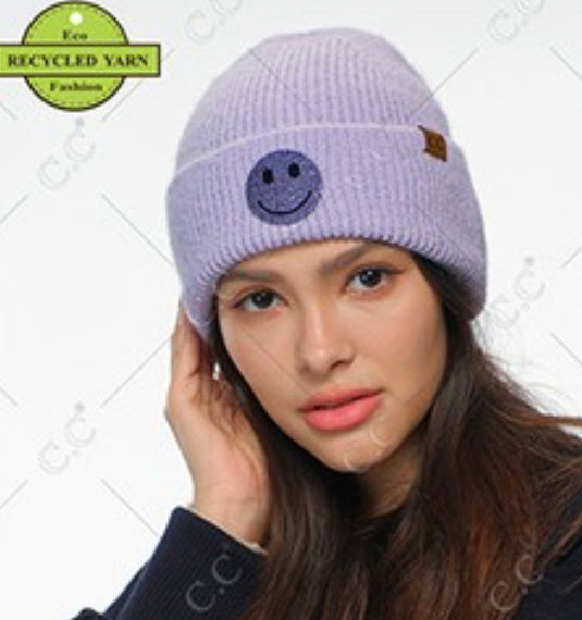 PREORDER NOW, RESTOCKING Friday…CC rhinestone smiley beanies (adult and kid's sizes) BEST SELLER!