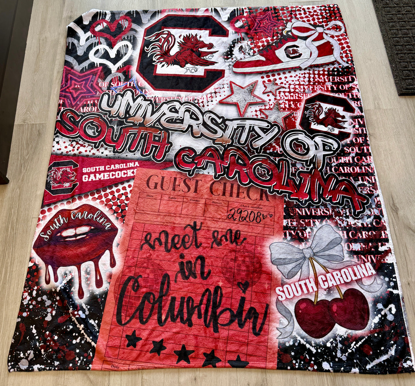 Custom 50x60 soft blanket (ALL schools are available to order) GREAT GIFT!