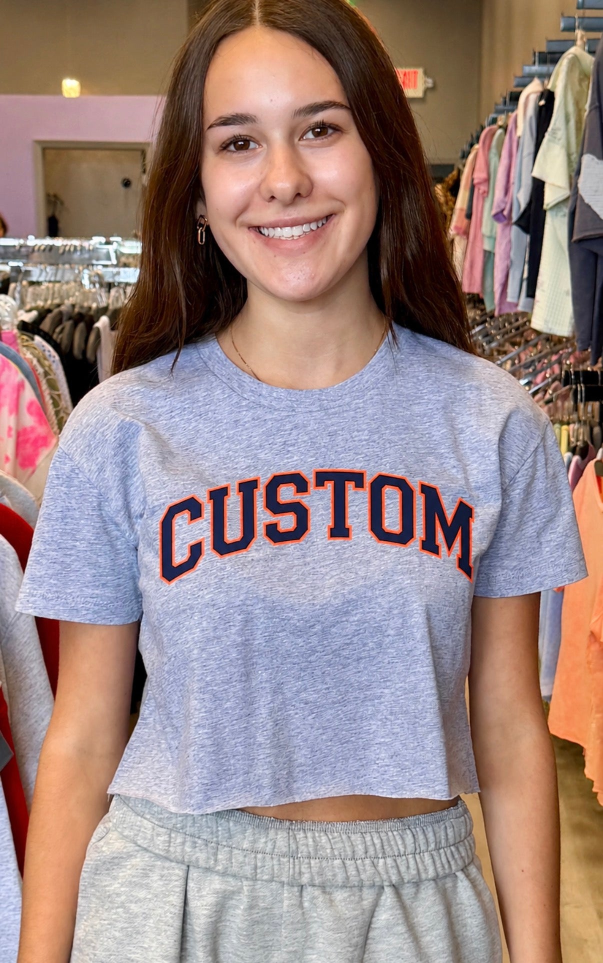 Custom & in stock arched font tee or tank (ALL schools are available to order)