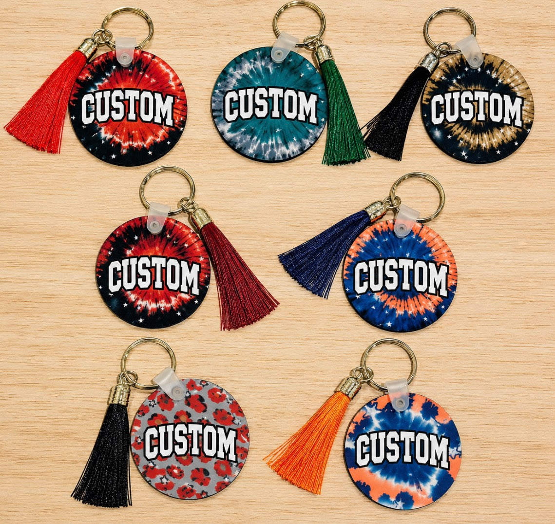 Custom keychains (double sided and available to order for ALL schools) GREAT GIFT IDEA!!!
