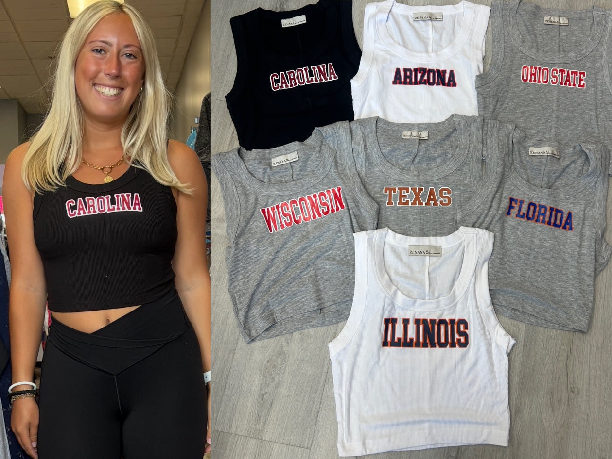IN STOCK! Soft rib crop tank