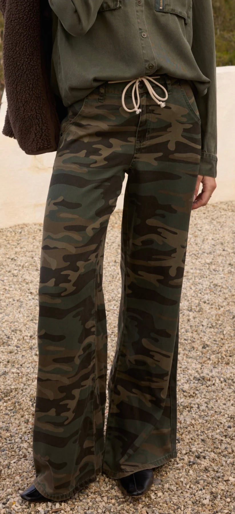 Vintage Havana camo tencel pants