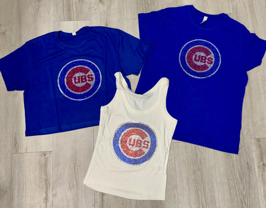 Limited Edition Cubs tees, available for custom order on tees, tanks, sweatshirts