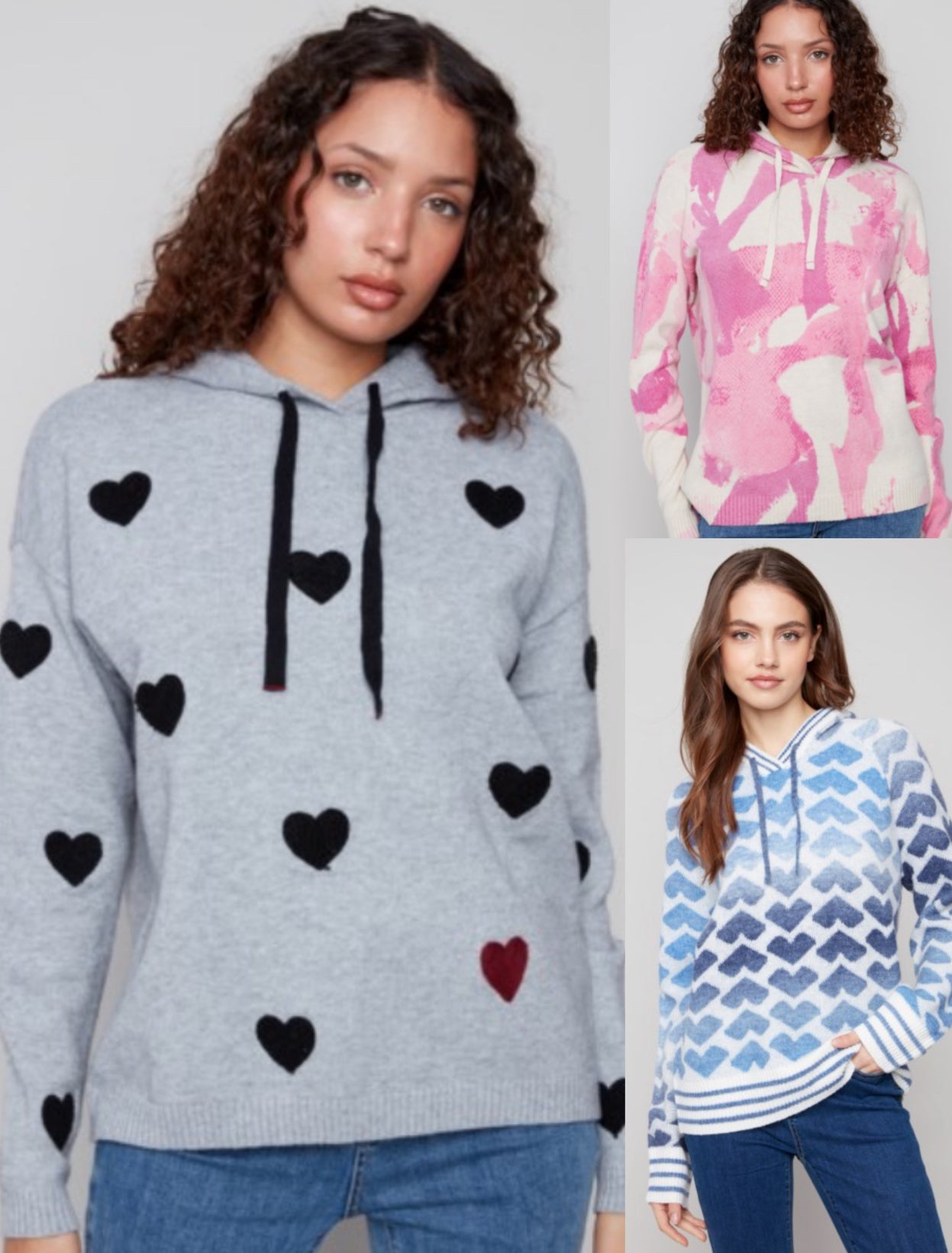 Charlie B assorted soft knit hoodies