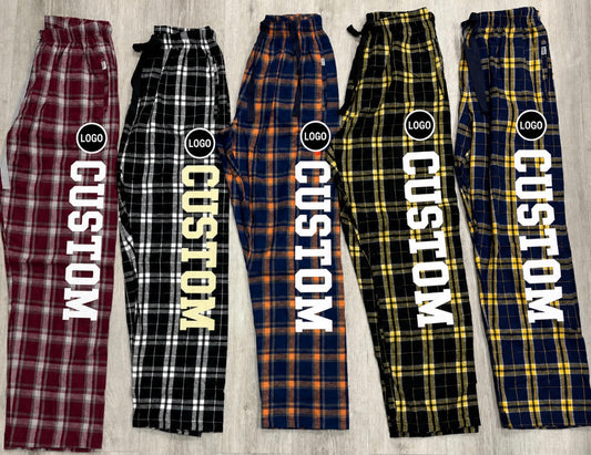 Flannel pants (IN STOCK & can also order for ANY school or camp)