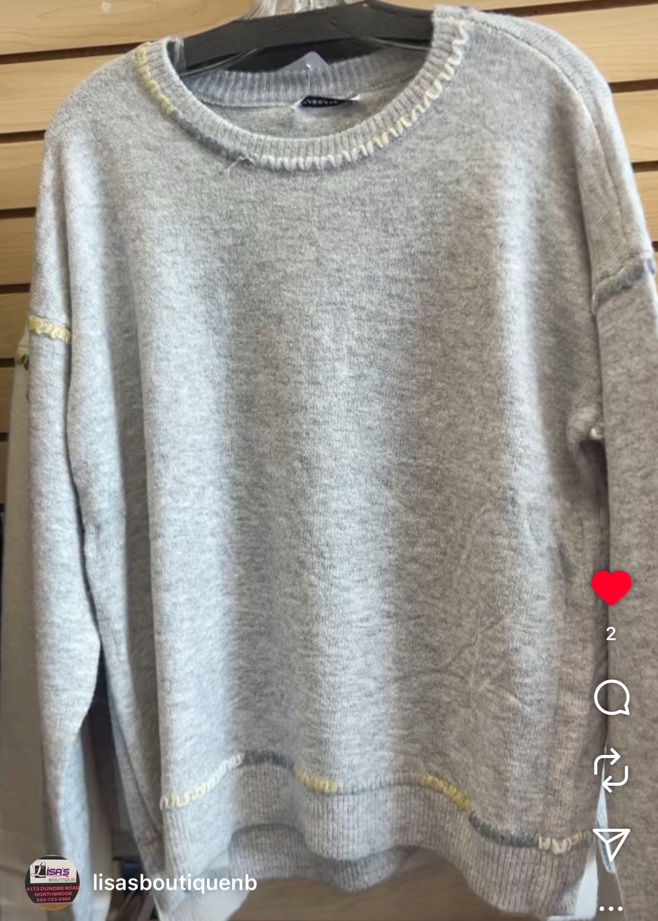 Super soft sweaters with stitch accent