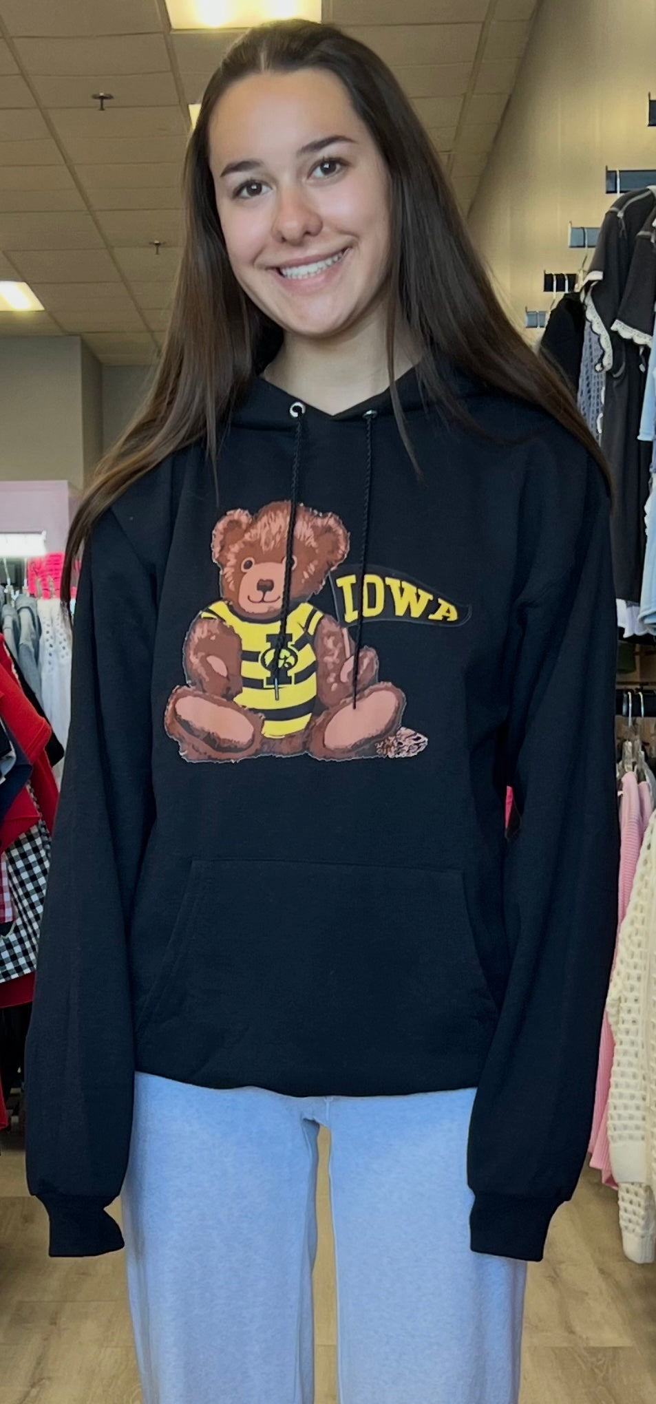 Custom & In stock teddy bear pendant hoodies