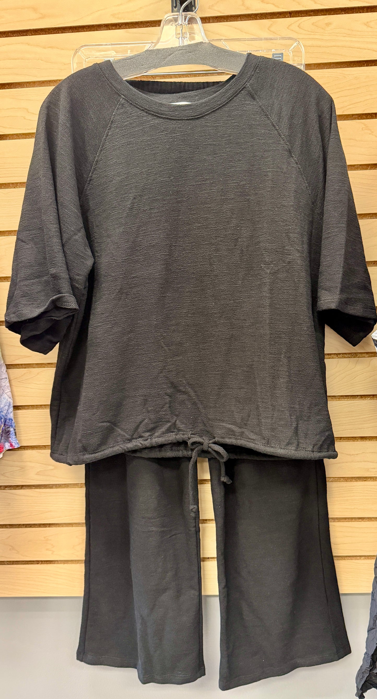 Black soft knit set (sold separately)