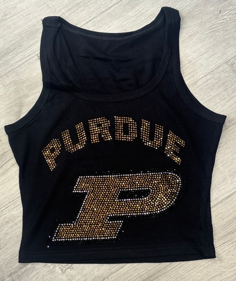 SUPER HOT ITEM!!! IN STOCK & Custom order college bling tanks and crop babytees, MOST SCHOOLS ARE AVAILABLE TO ORDER!!! & see pics for some schools made up!