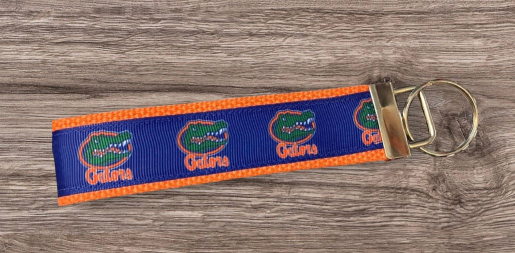Custom order & In stock college wristlet keyrings