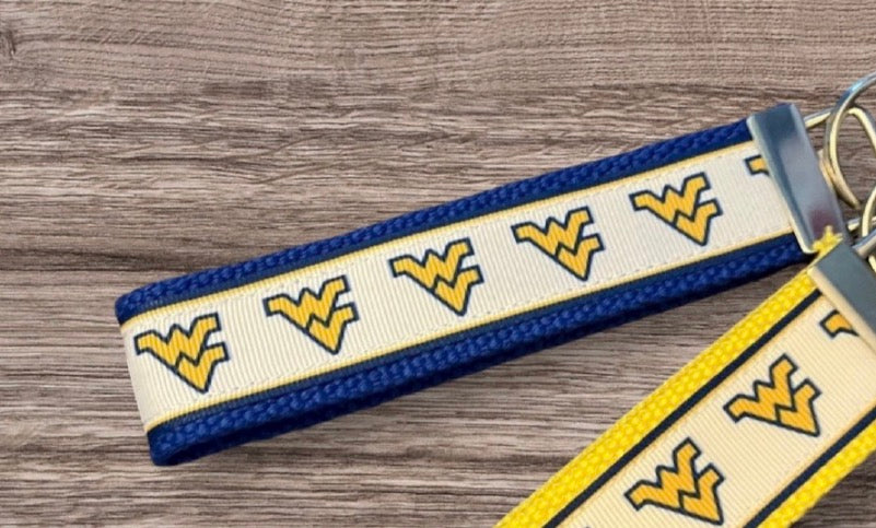 Custom order & In stock college wristlet keyrings