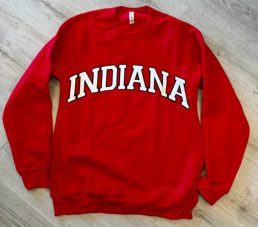 Custom soft knit sweatshirt, joggers and shorts with arch print (order for ANY school)