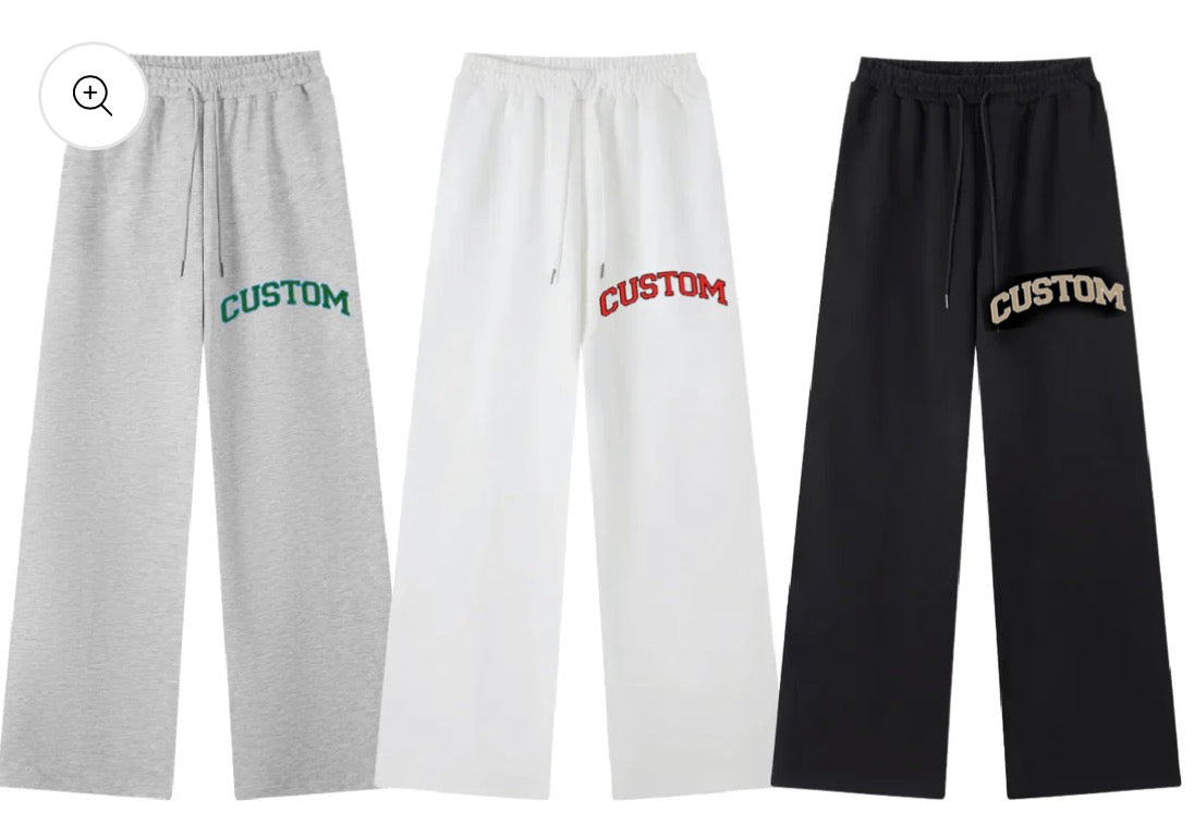 Custom arch print loose pants and comfy shorts, see pics for color options (ALL schools are available to order)