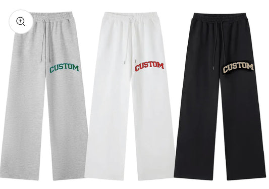 Custom arch print loose pants and comfy shorts, see pics for color options (ALL schools are available to order)