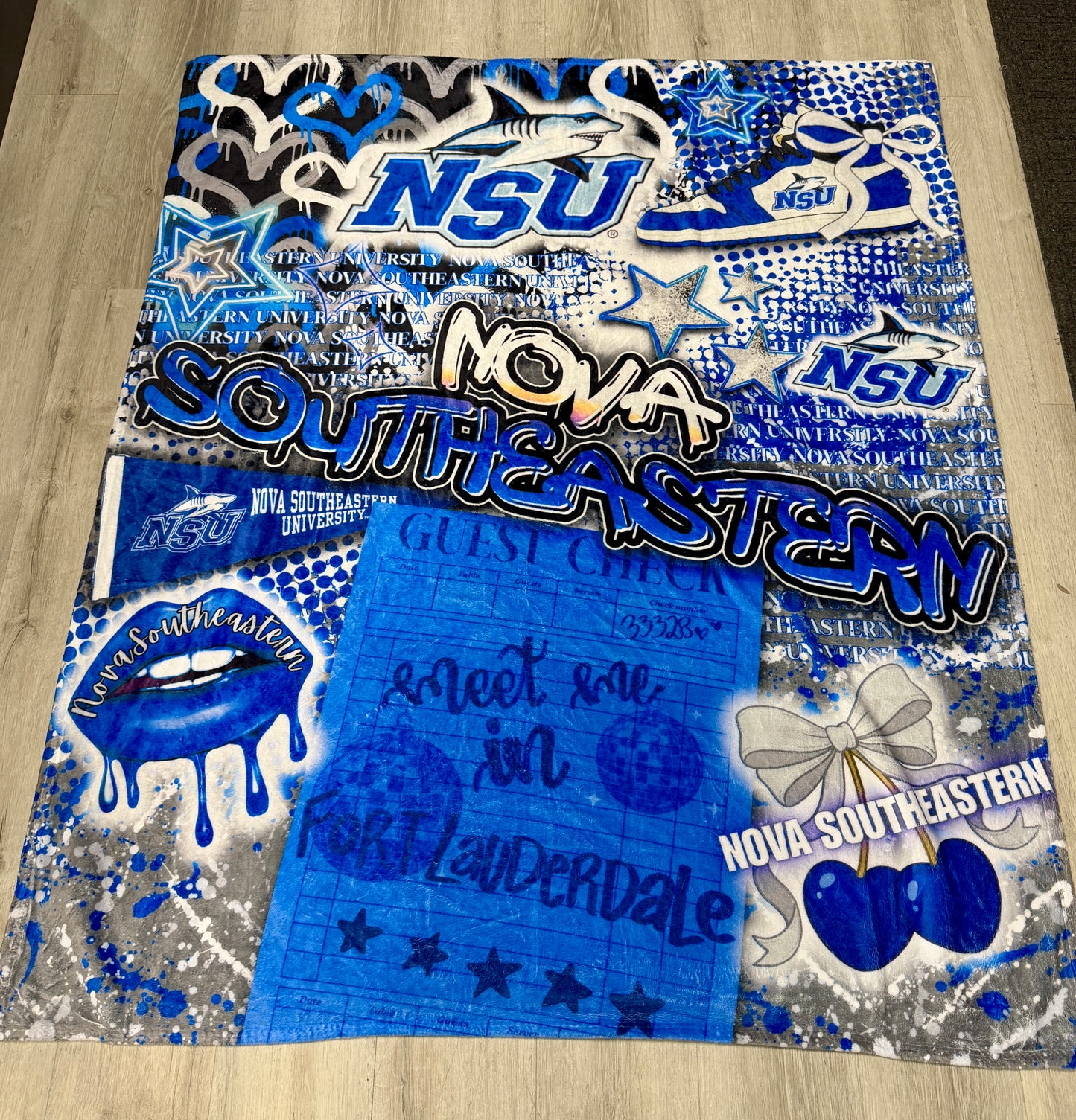 Custom 50x60 soft blanket (ALL schools are available to order) GREAT GIFT!
