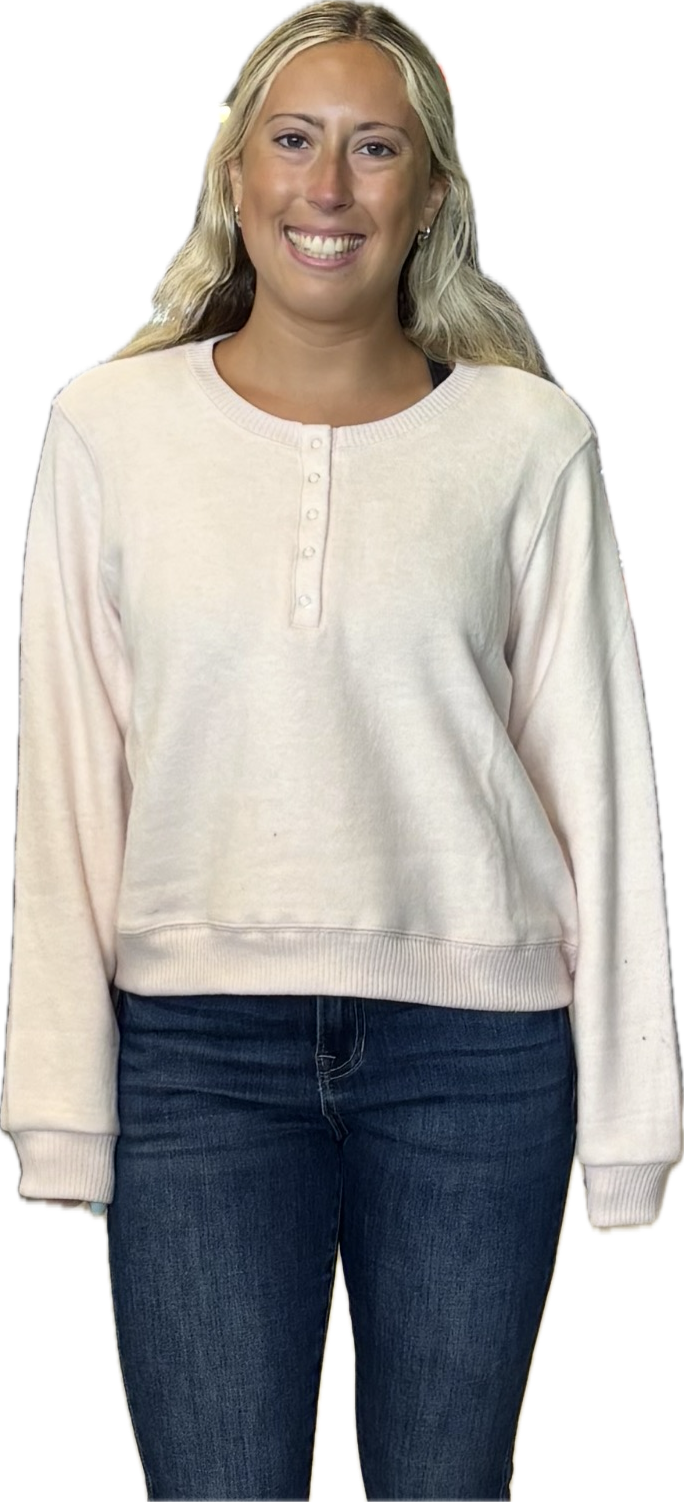 Vintage Havana pink soft hacci henley top