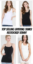 Load image into Gallery viewer, TOP SELLER! Niki Biki stretch smooth tanks, great for layering, ASSORTED STYLES/COLORS
