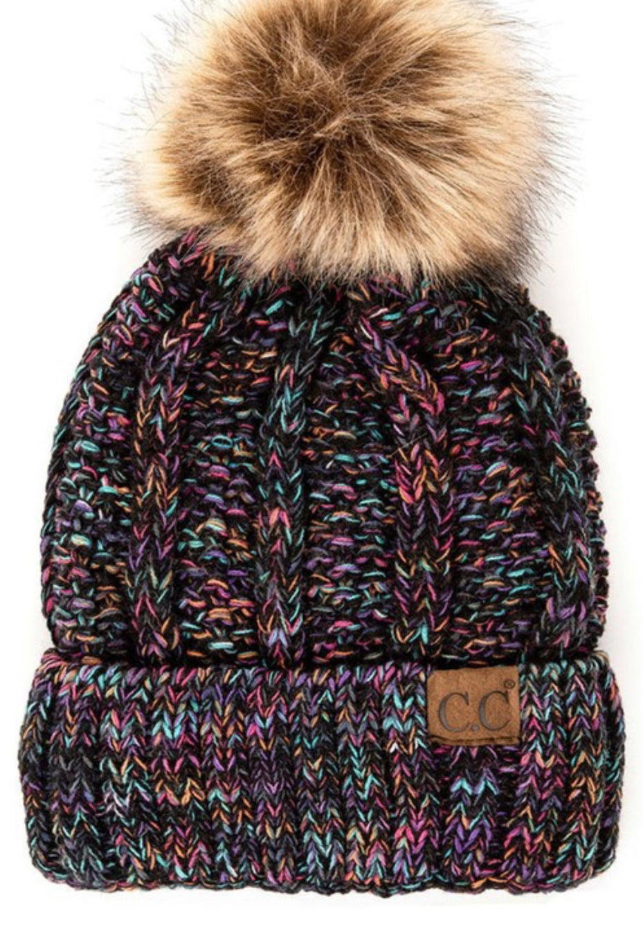 CC pom hat with warm, soft lining, best seller